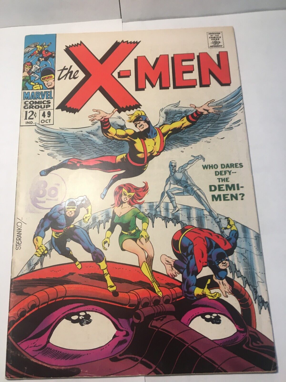 XMEN 49 75 FNVF 1968 1st Appearance of Polaris Origin of Beast COVER LK