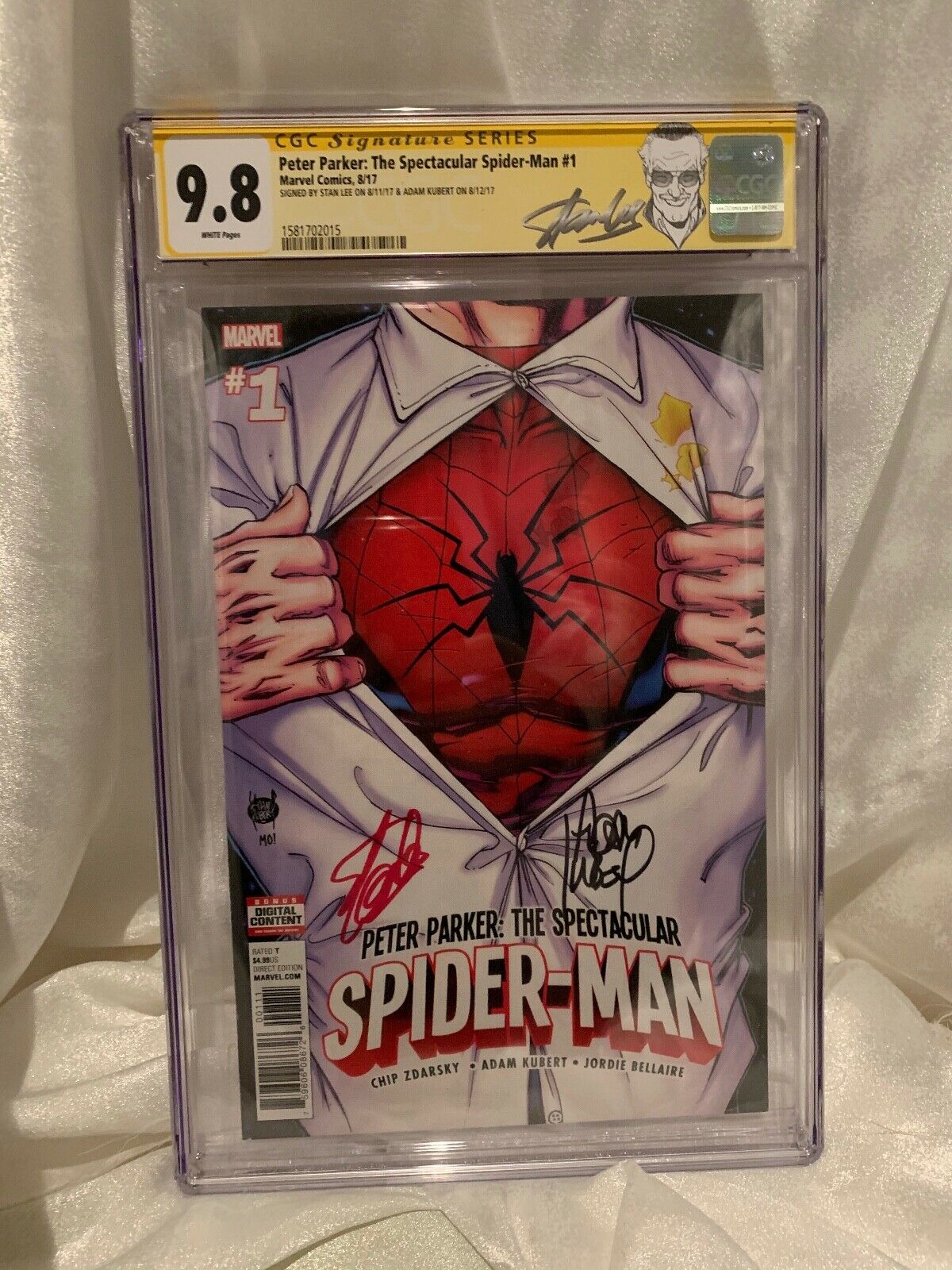 CGC 98 SIGNED STAN LEE SPECTACULAR SPIDERMAN 1  