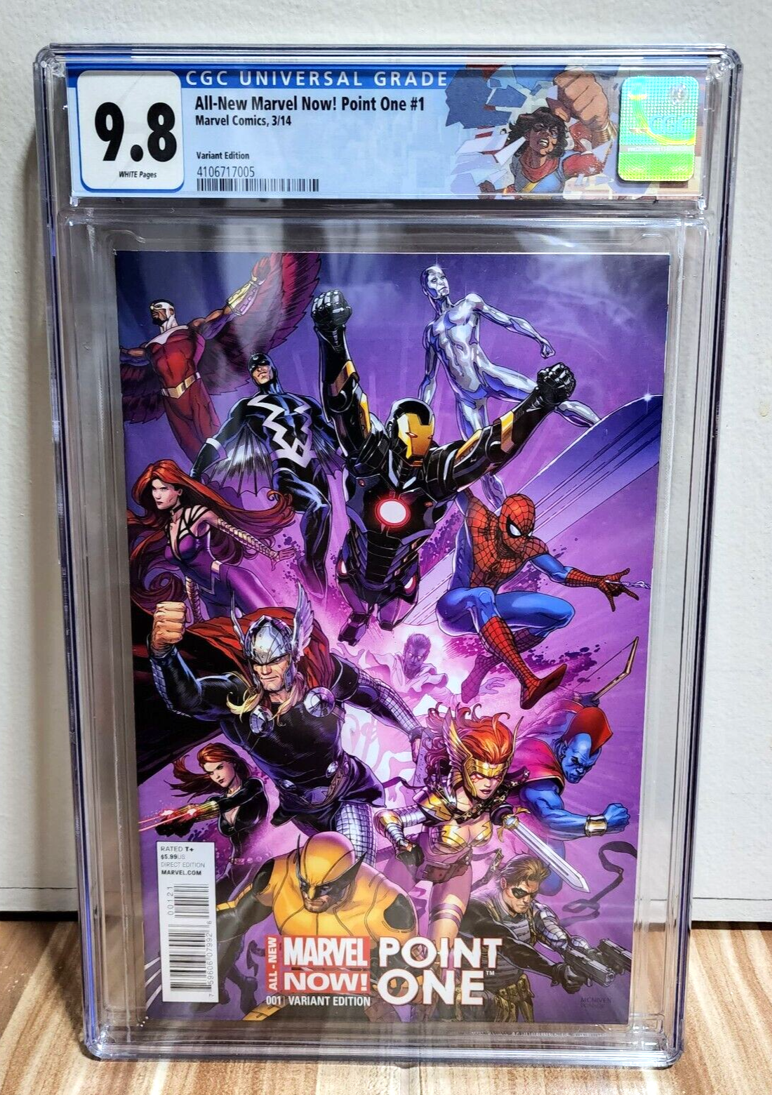 AllNew Marvel Now Point One 1  CGC 98  175 McNiven Variant  1st Kamala