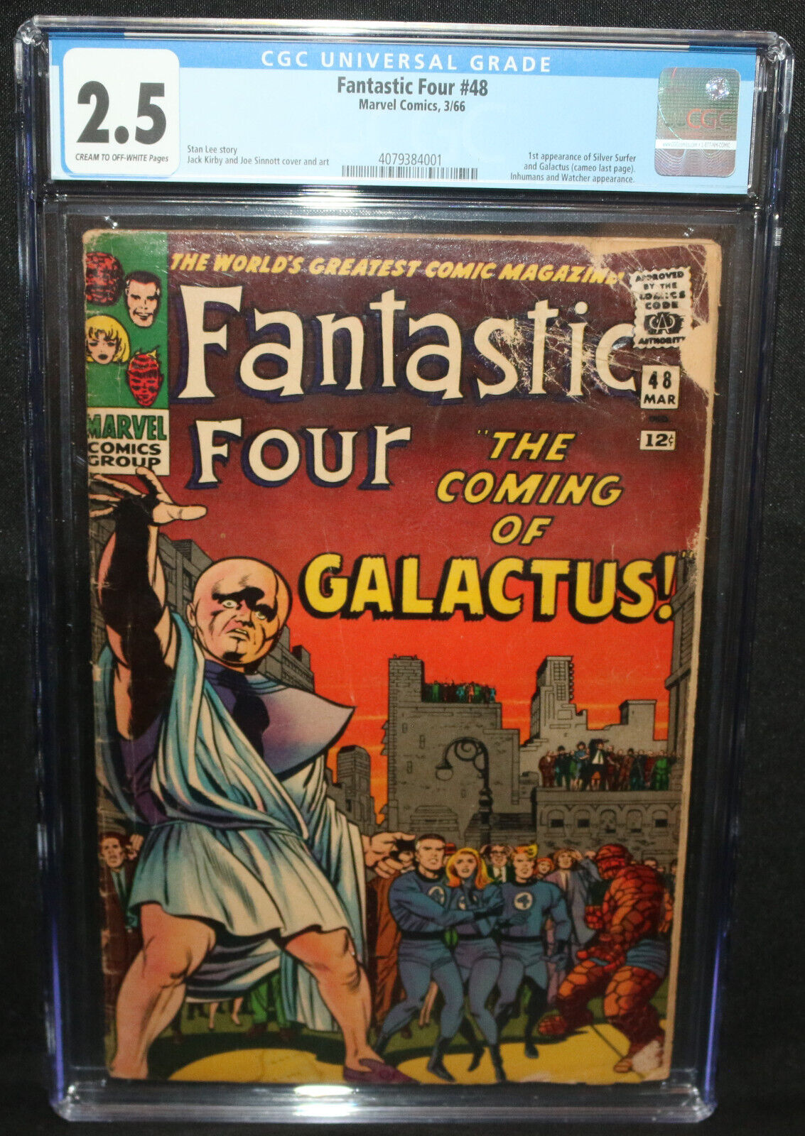 Fantastic Four 48  1st Cameo App of Silver Surfer  Galactus  CGC 25  1966