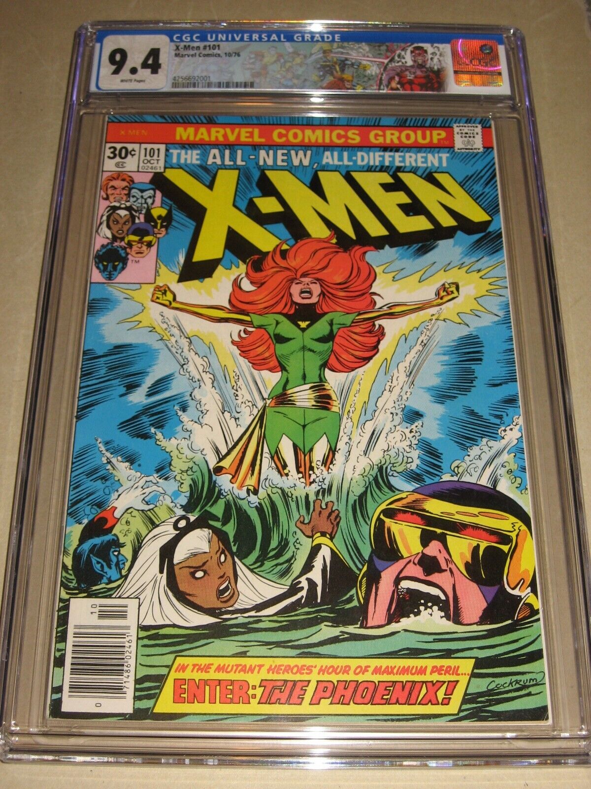 XMEN 101 MARVEL 1976 CGC 94 ORIGIN  1ST PHOENIX WHITE PG CLAREMONT COCKRUM