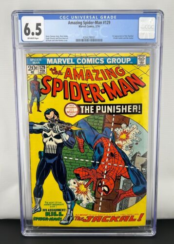Amazing SpiderMan 129 CGC 65 OW  1st Appearance of Punisher Frank Castle