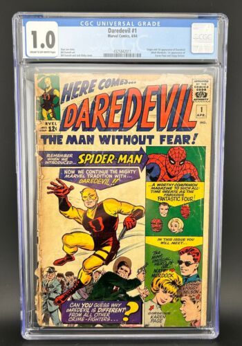 Daredevil 1 CGC 10 COW Origin  1st Appearance 1st Karen Page  Foggy Nelson