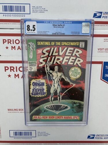 SILVER SURFER 1 Marvel 1968 CGC 85 OWW Pages OriginPremiere Issue  