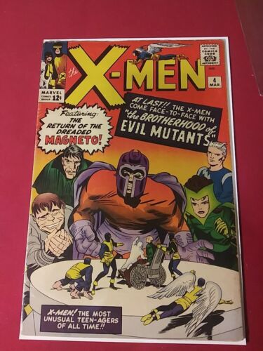 XMEN NUMBER 4 Stan Lee Magneto Mid To High Grade Corner Wear Look At Pictures