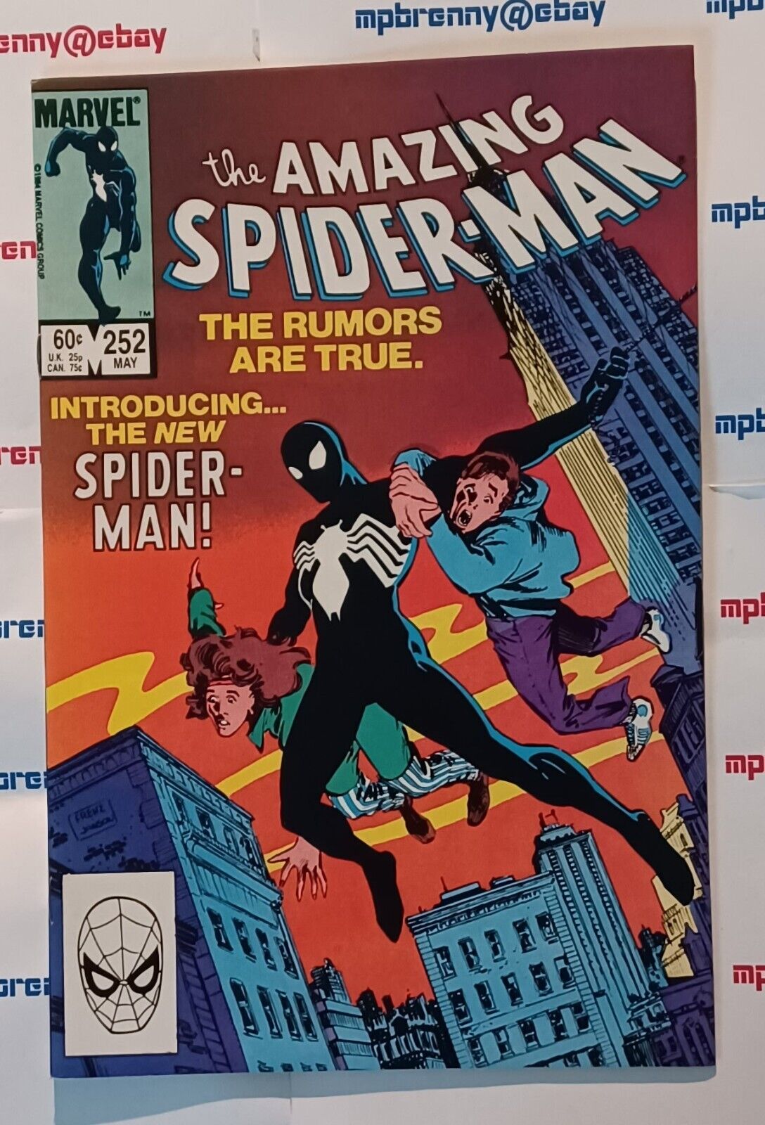 Amazing SpiderMan 252 Marvel 1984 1st app of SpiderMans black costume NM