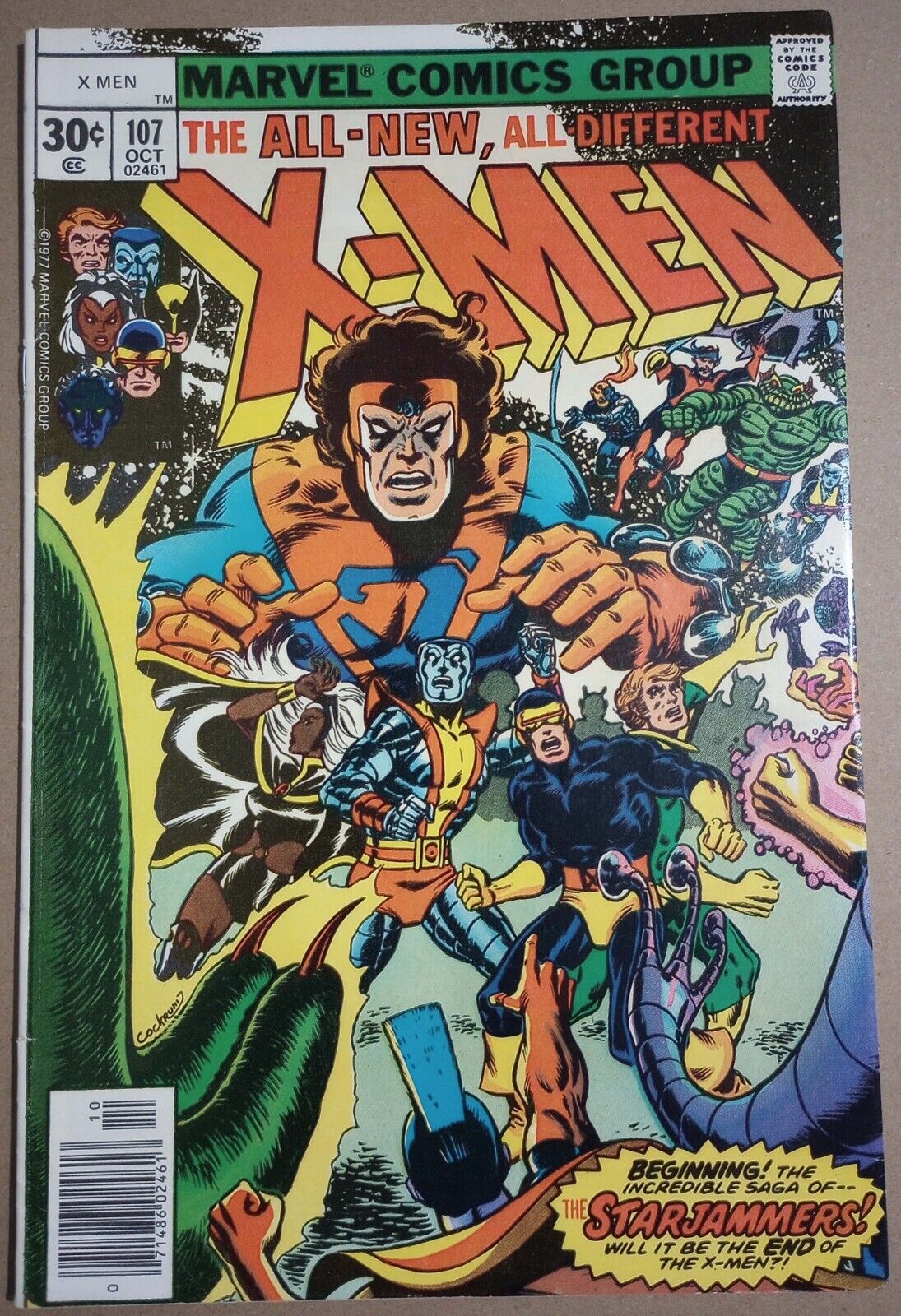 XMen 107 October 1977  First appearance of Starjammers Marvel Comics