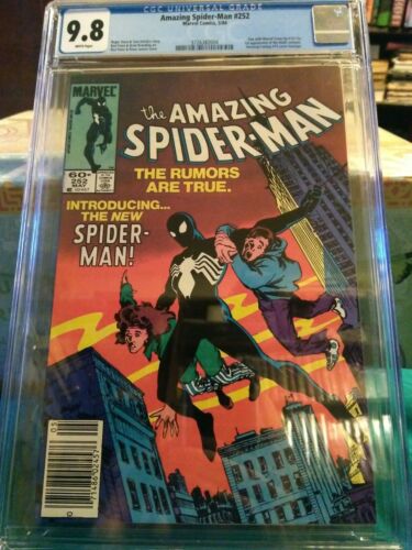 Amazing spiderman 252 cgc 98 newsstand