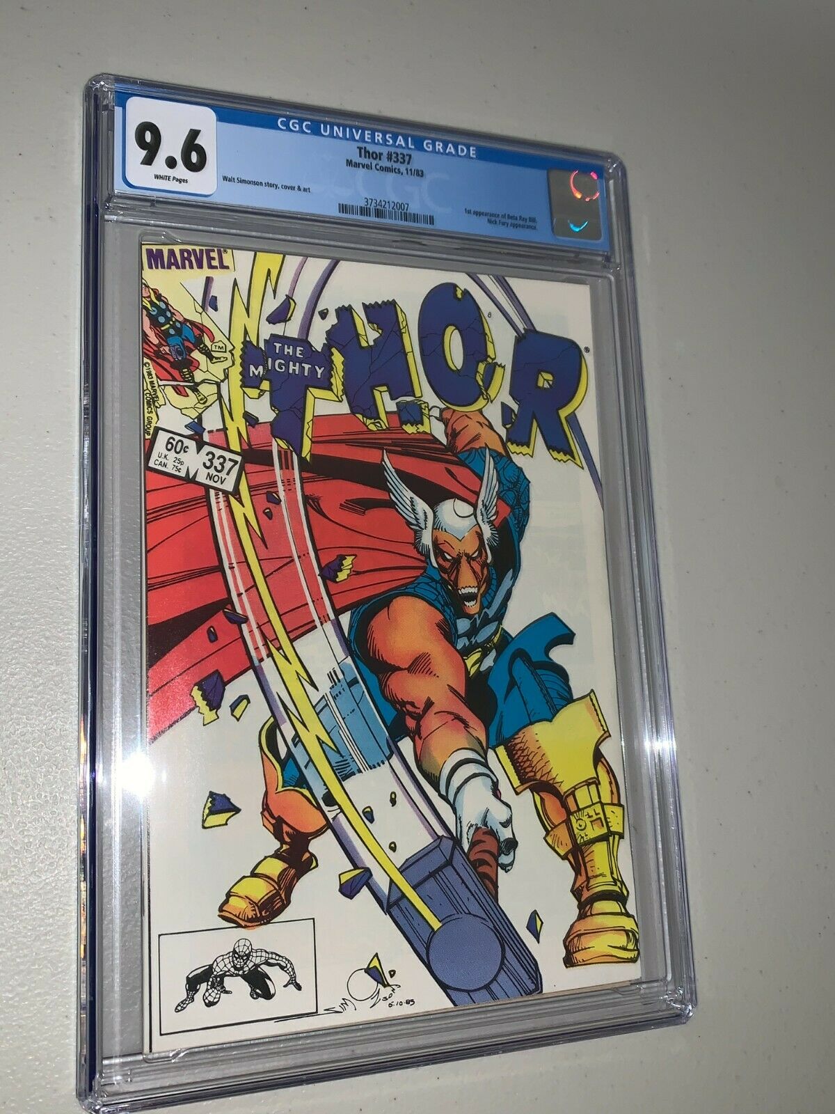 Thor 337 CGC 96 1st Appearance Beta Ray Bill