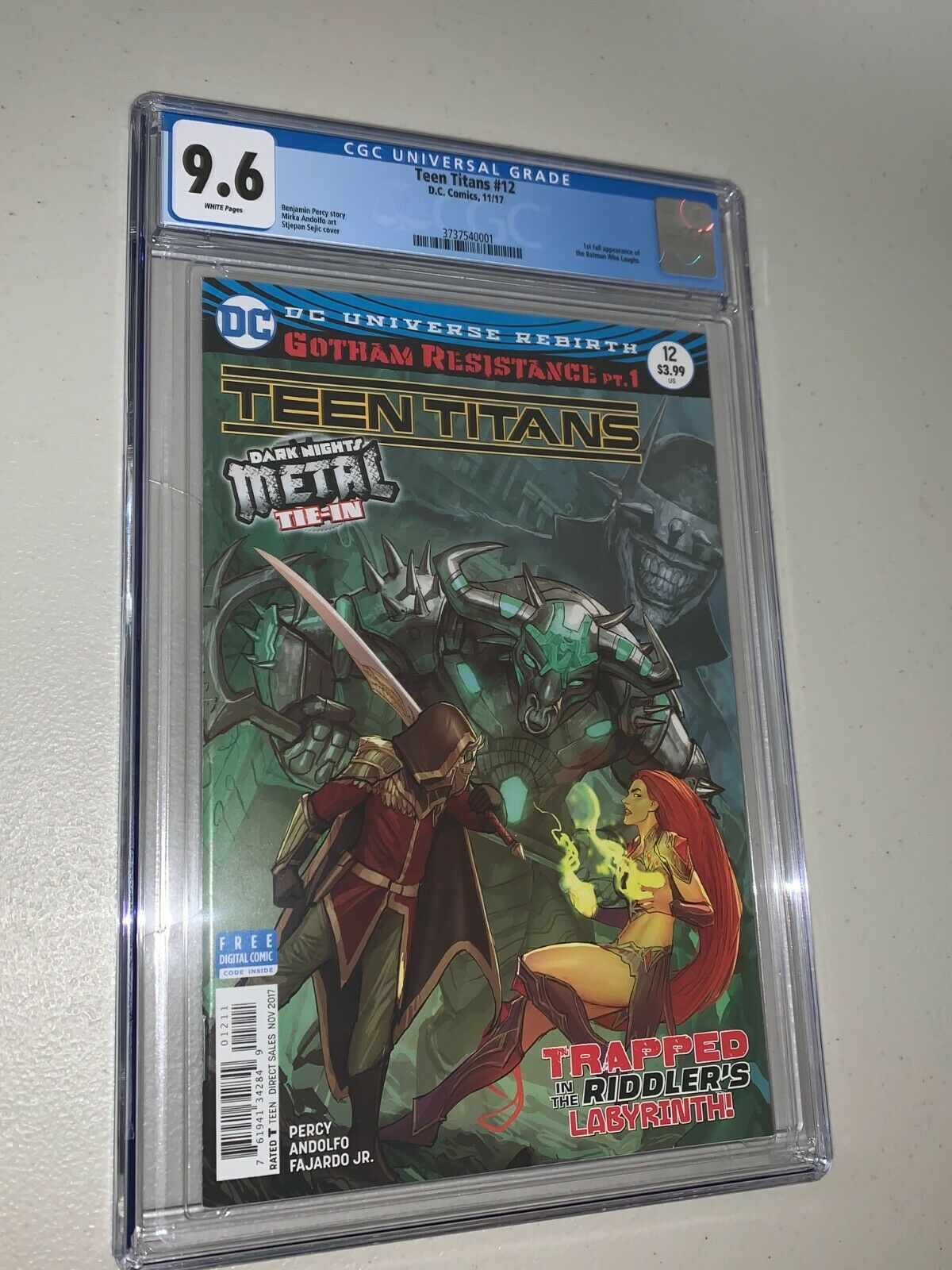 Teen Titans 12 CGC 96 1st Appearance Batman Who Laughs