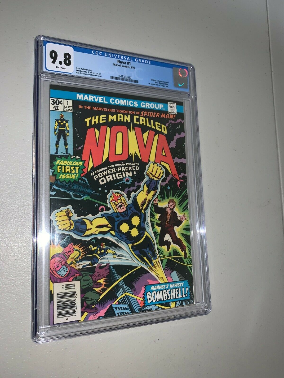 Nova 1 CGC 98 1st Appearance Nova