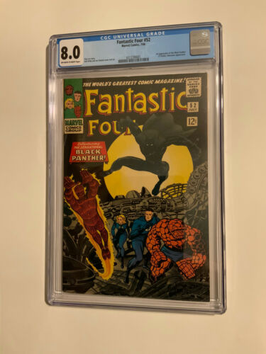 FANTASTIC FOUR 52 FIRST SURFER CGC 80 OFF WHITE TO WHITE PAGES