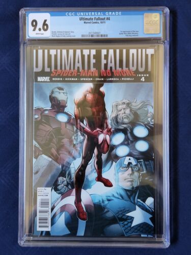 ULTIMATE FALLOUT 4 1st Print CGC 96 1st App of MILES MORALES Marvel Key  