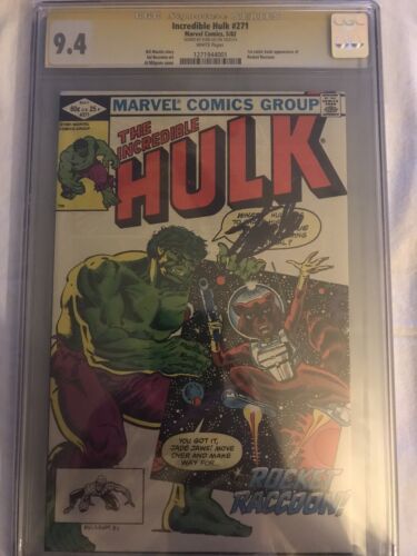 Incredible Hulk 271 CGC 94 Signature Series Stan Lee 1st Appearance Of Rocket