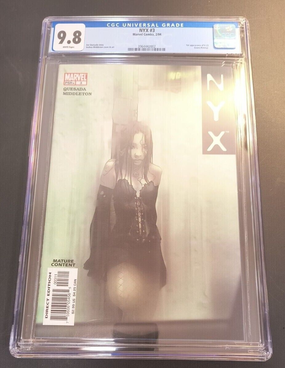 NYX 3 Marvel 2004 CGC 98 NMM 1st App Appearance X23 Laura Kinney