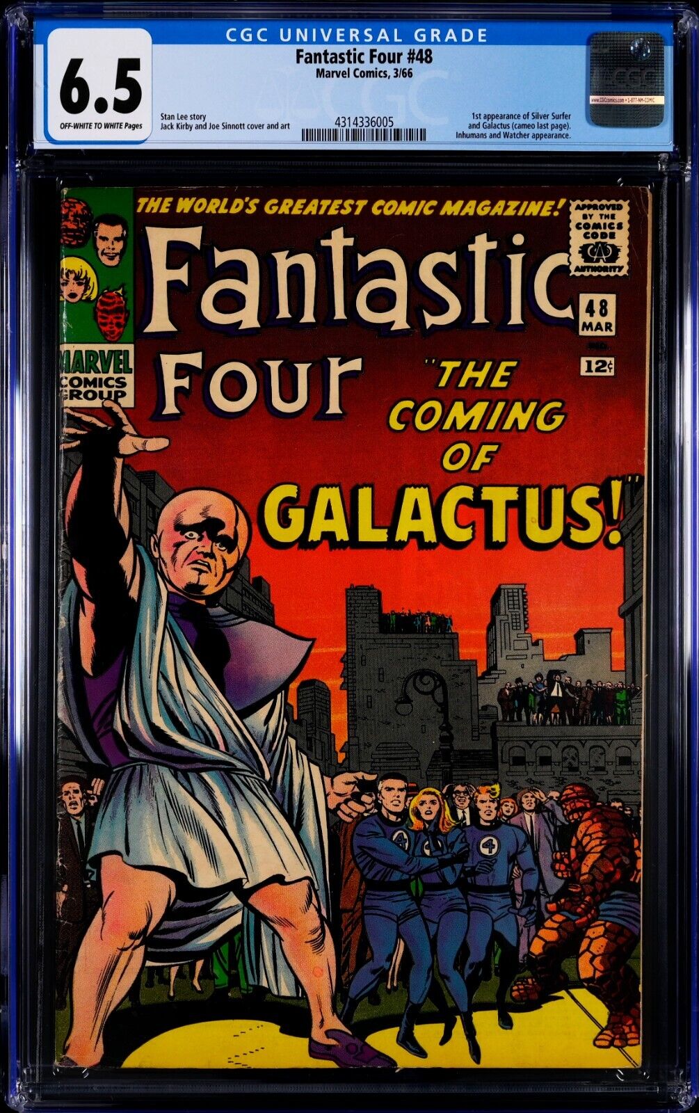 Vintage FANTASTIC FOUR 48 366 Comic Book CGC 65