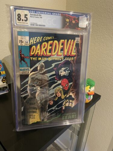 DAREDEVIL 54   CGC 85 769   SPIDER MAN CAMEO 1st Starr Saxon As Mr Fear II