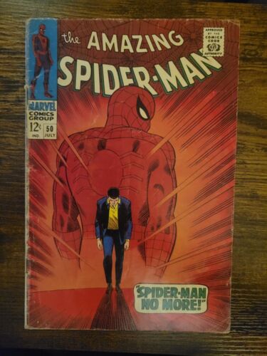 Amazing SpiderMan 50 Marvel 1967 CLASSIC COVER  1st appearance Kingpin  
