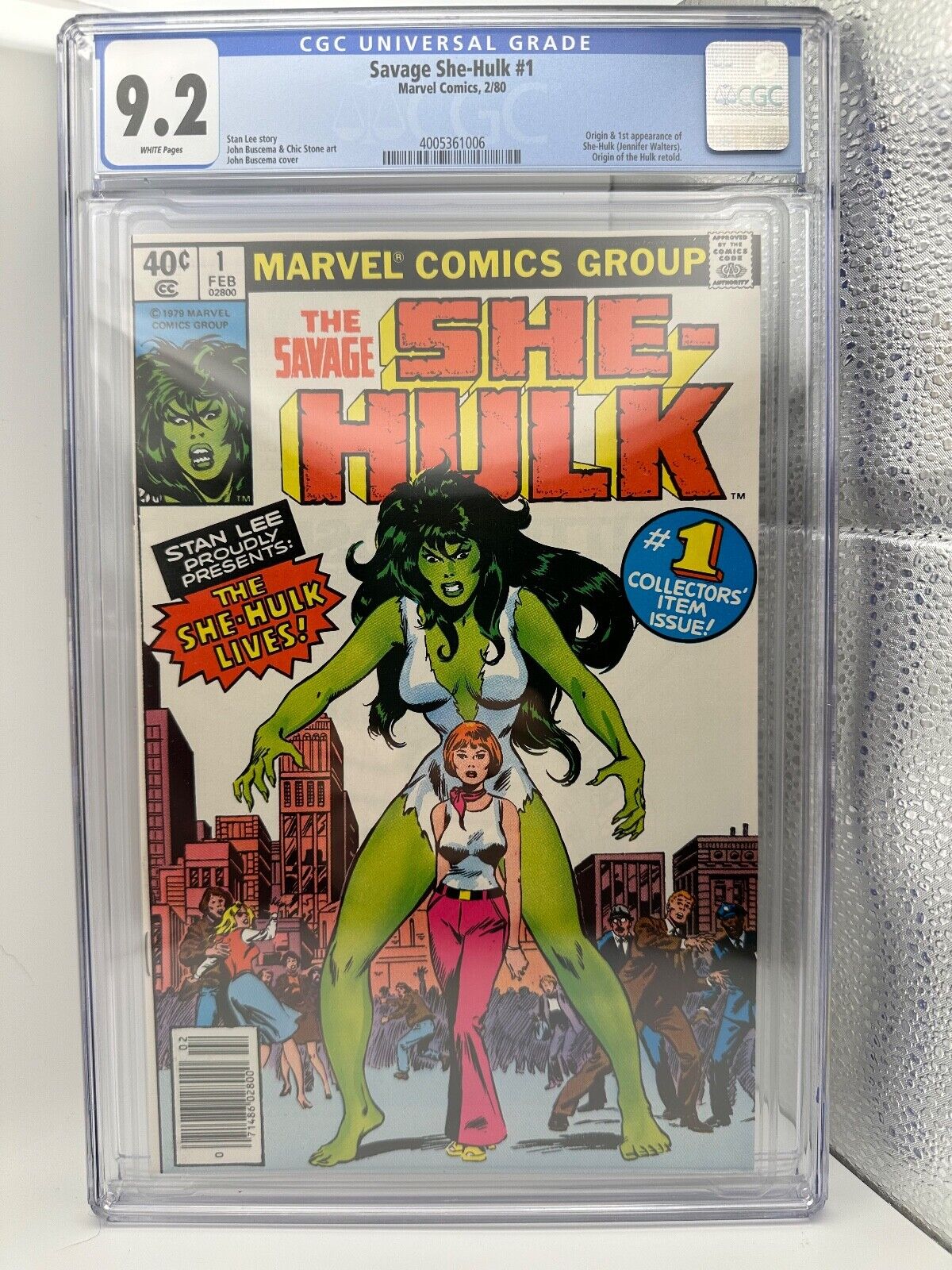 Savage SheHulk 1  CGC 92  Origin  1st Appearance of She Hulk