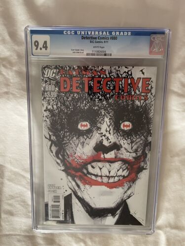 Detective Comics 880  Jock Cover CGC 94 Batman Joker 0911