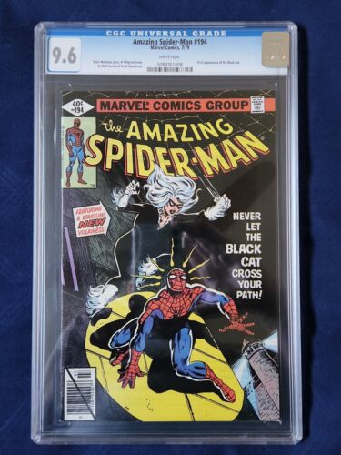 AMAZING SPIDERMAN 194 1979 CGC 96 NM WPs 1st Print and App of the Black Cat