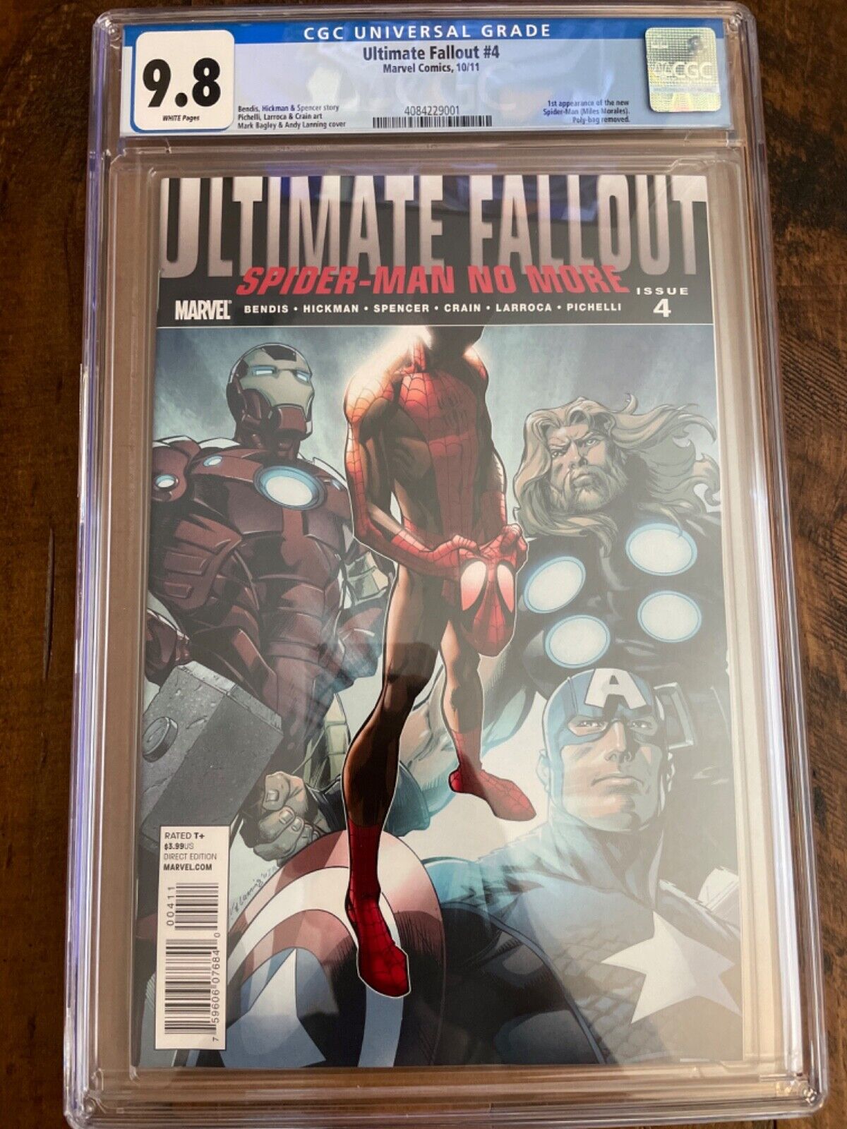 Ultimate Fallout 4 1st Print CGC 98 Absolutely Beautiful1st App Miles Morales