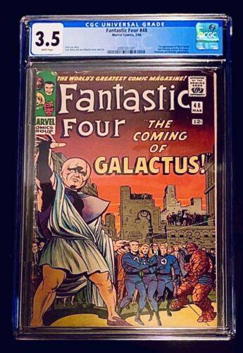 Fantastic Four 48 cgc 35 White Pages 1st Silver Surfer and Galactus Cameo