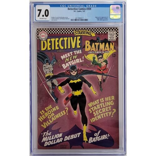 1967 Detective Comics 359 CGC 70 1st App Barbara Gordon Batgirl  Killer Moth 