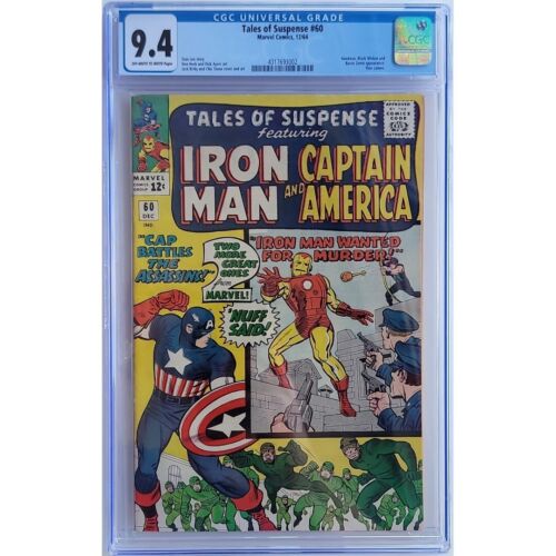 Tales of Suspense 60 CGC 94 1964 Hawkeye  Black Widow LOOK GRADE 