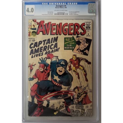 Avengers 4 CGC 40 HI GRADE Marvel Comic KEY 1st Silver Age Captain America App