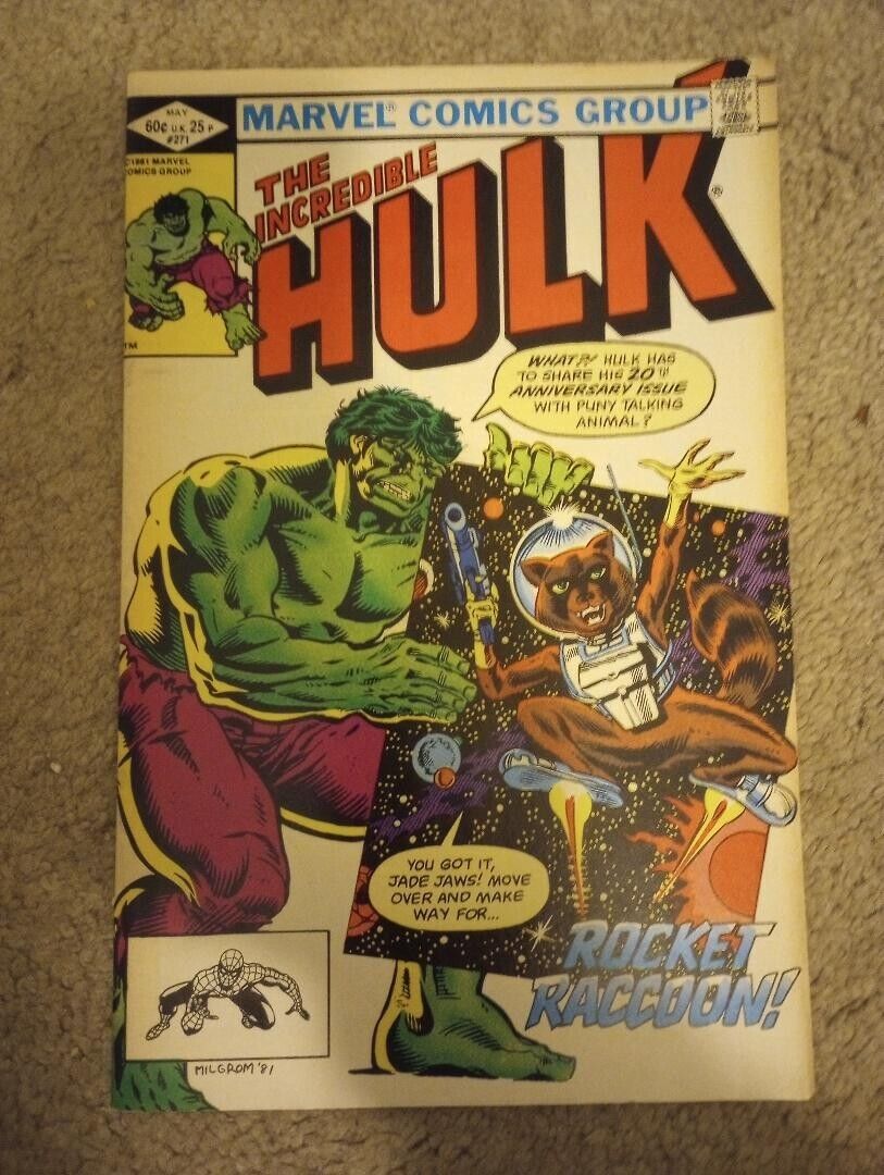 Incredible Hulk 271 1st appearance Rocket Racoon rare comic book