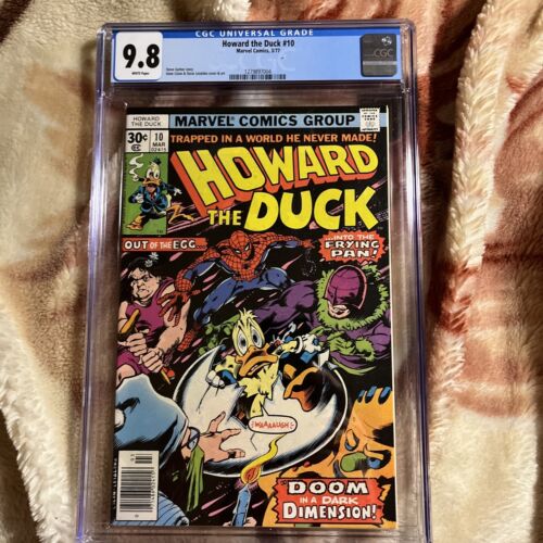 Howard The Duck 10 Cgc 98 White Pages With Amazing SpiderMan Cover Story Low