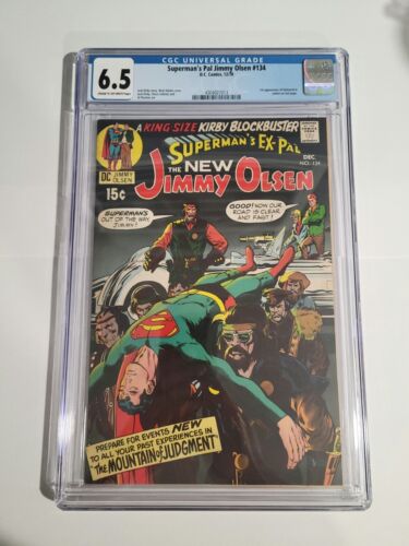 Supermans Pal Jimmy Olsen 134 CGC 65 OWW 1st Appearance Darkseid Unpressed