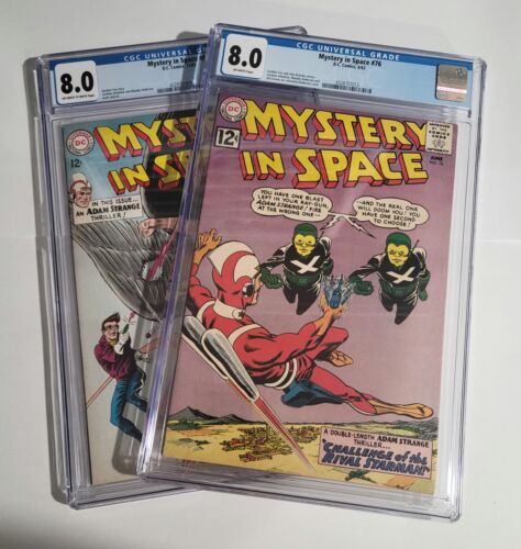 Mystery in Space 76 CGC 80 87 CGC 80 Very Rare Off WWhite Pages
