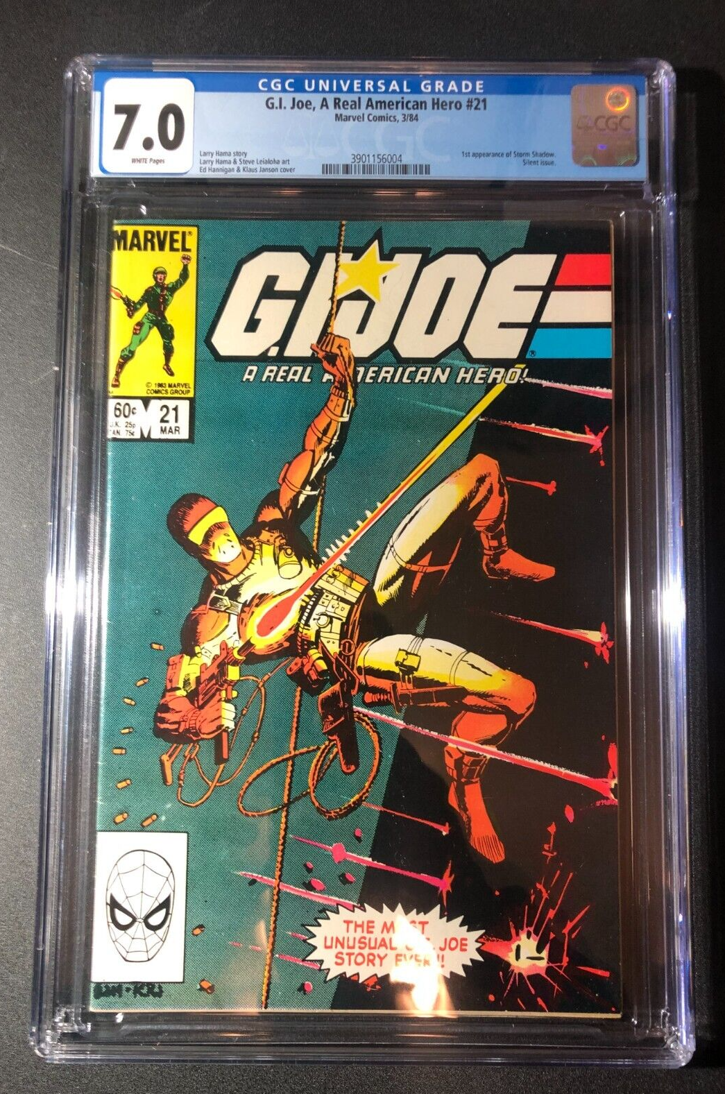 GI Joe A Real American Hero21 CGC 70 1st PRT 1984 Bronze KEY1st Storm Shadow