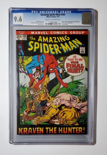 Amazing SpiderMan 104 CGC 96 1972 Kraven  Kazar Appearance