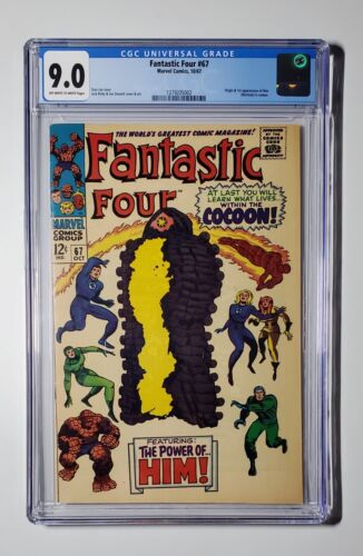 Fantastic Four 67 CGC 90 OWW Pages 1st of HIM  Adam Warlock 