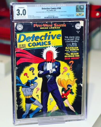 Detective Comics 168 1951 CGC 30 Conserved 1st Red Hood  Origin Of Joker