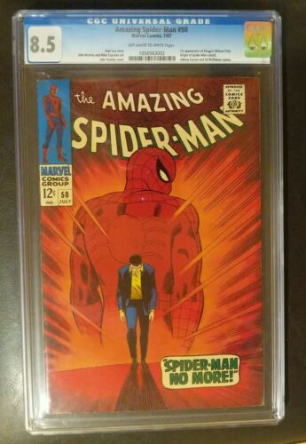 Amazing SpiderMan 50 CGC 85 OWW 1st App of Kingpin Wilson Fisk Marvel KEY