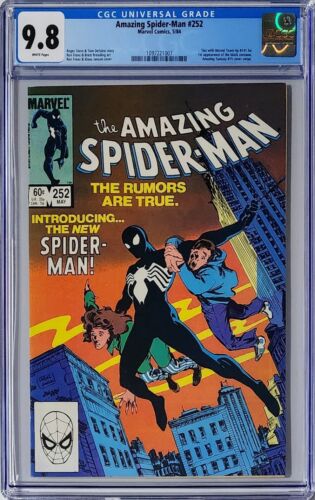 Amazing SpiderMan 252 CGC 98 Marvel 1984 1st Appearance of Black Suit