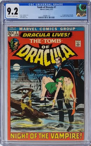 Tomb of Dracula 1 CGC 92 Marvel 1972 1st Appearance of Dracula Neal Adams Cover