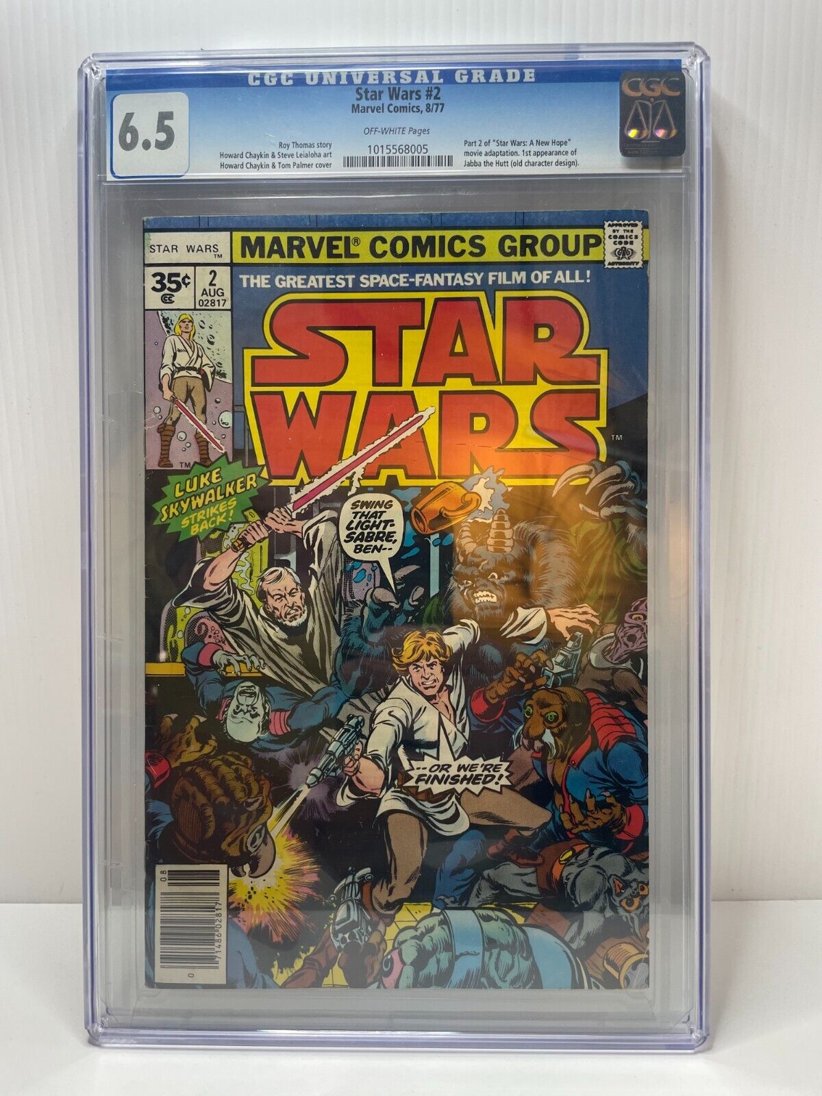 Star Wars 2 35 cent price variant CGC 65 Graded 1977 Marvel Comic 1st OBI