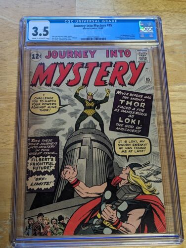 1962 JOURNEY INTO MYSTERY 85 THOR 1ST LOKI ODIN ASGARD CGC 35