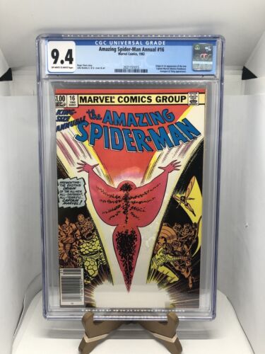 Amazing SpiderMan Annual 16 CGC 94 1st Monica Rambeau As Captain Marvel Newsie