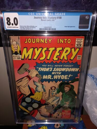 Thor Journey Into Mystery 100 CGC 80 Mister Hyde Avengers Iron Man Hulk