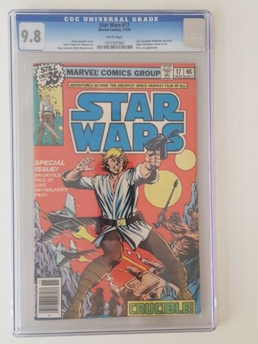 CGC 98 STAR WARS  17  35c issue from 1978  White pages