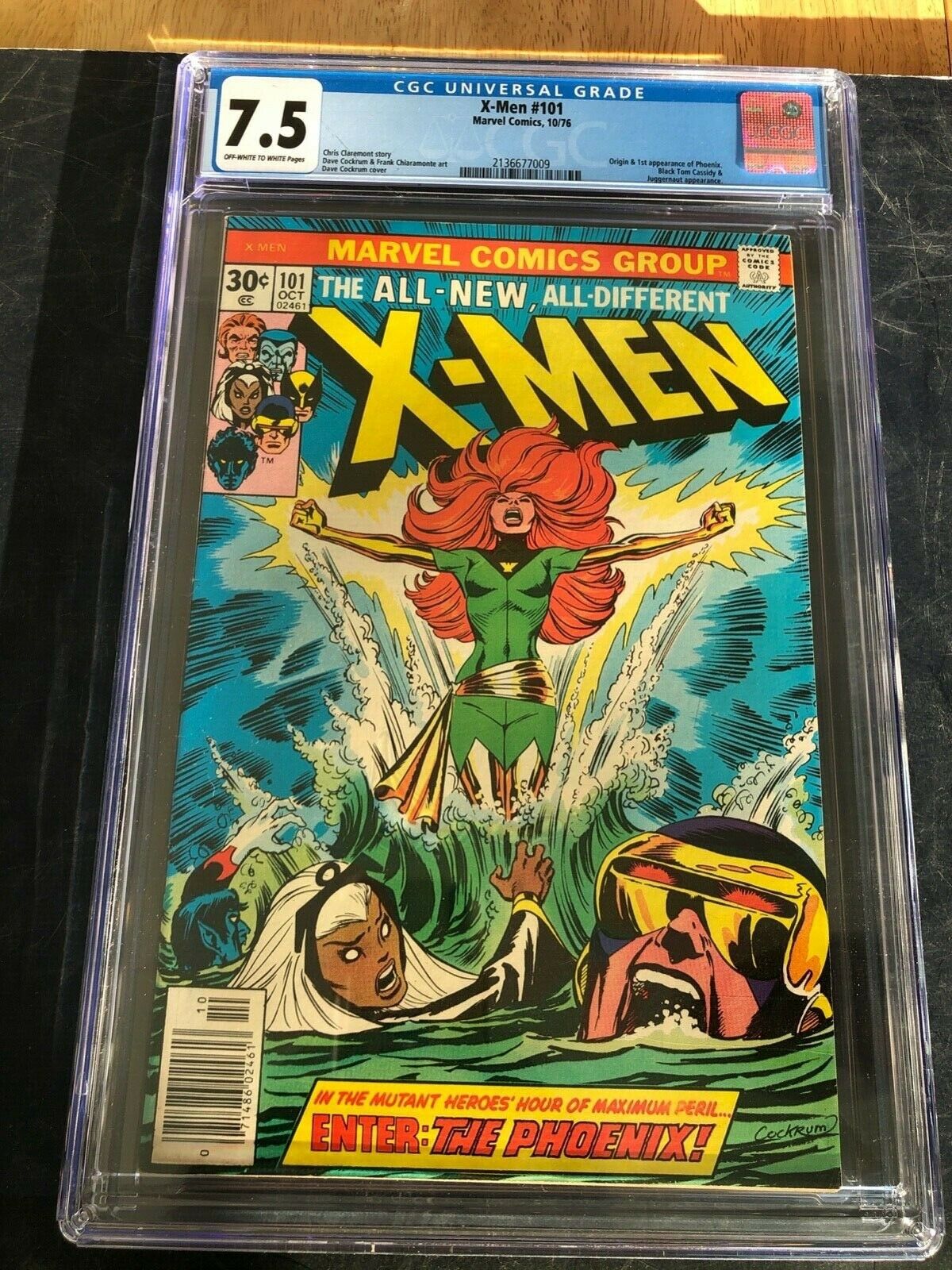 Xmen 101CGC 75 NEWSSTAND OFFWHITE TO WHITE PGS