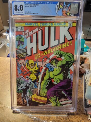 Incredible Hulk 181 CGC 80 1974  1st app Wolverine cool Wolverine Label 5 day