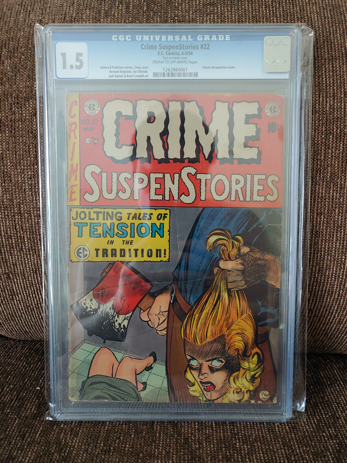 Crime Suspenstories 22 CGC 15 1954 SOTA PreCode Horror Key