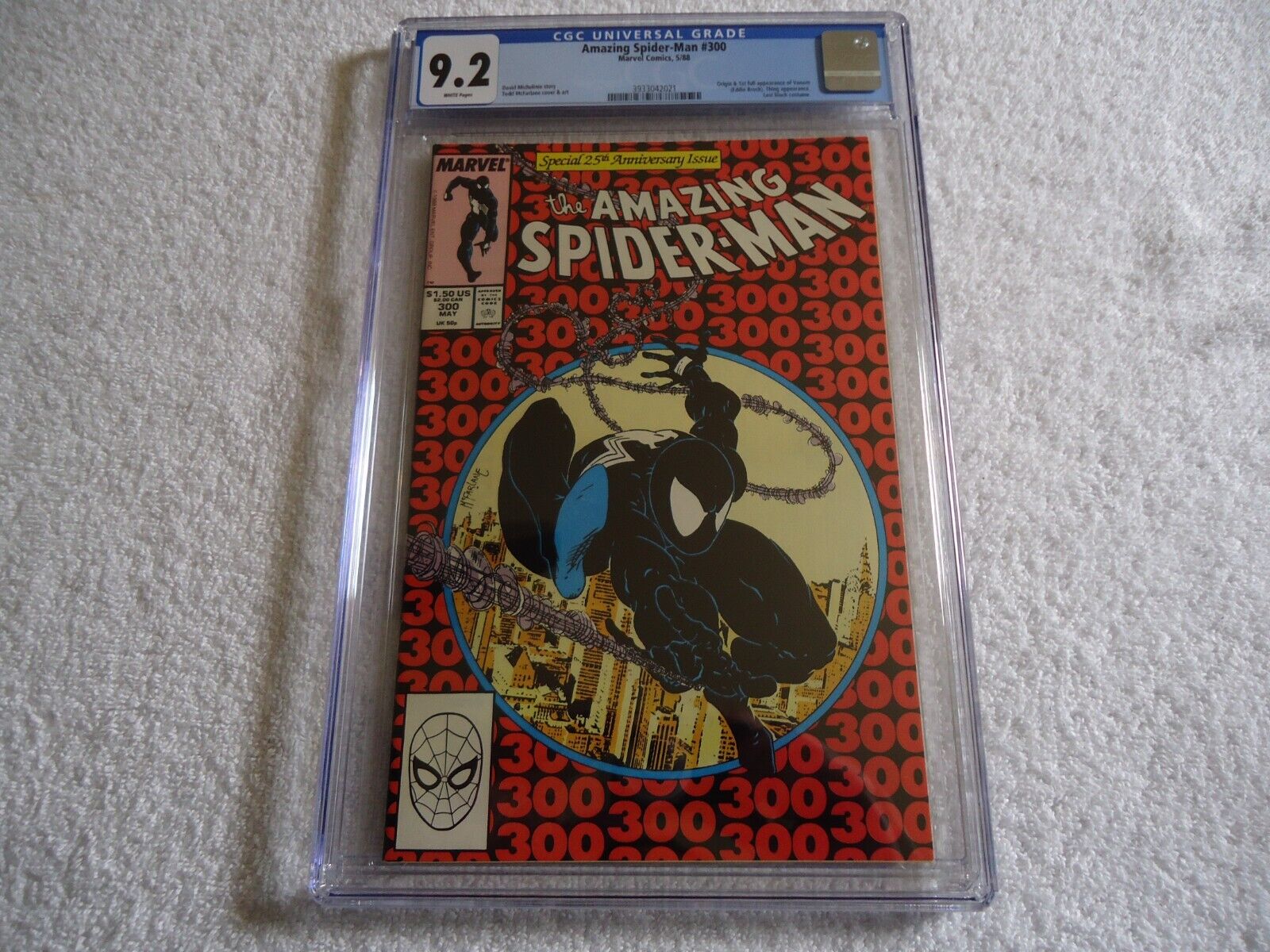 MARVEL AMAZING SPIDERMAN 300 CGC 92 VENOM EDDIE BROCK BLACK COSTUME THING MCU